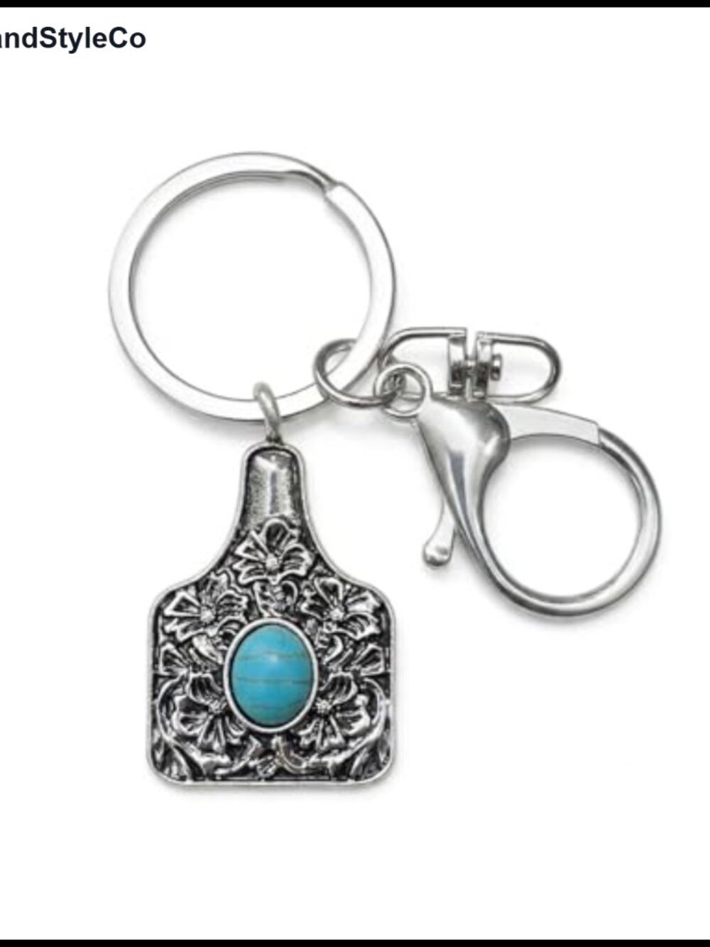 Western Bag Charm Boho Purse Keychain Accessory Cowgirl Wristlet Keyring
